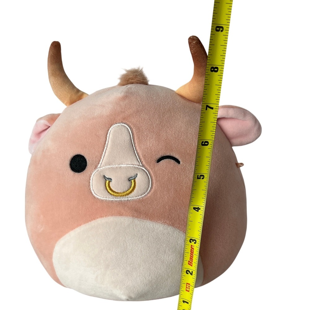 Squishmallows Howland Brahma Bull Plush 7.5" Tan Cow Stuffed Animal Soft Cute - Picture 4 of 6